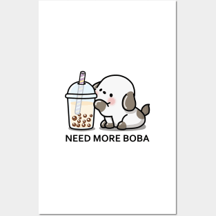 Little Puppy Needs More Boba Tea! Posters and Art